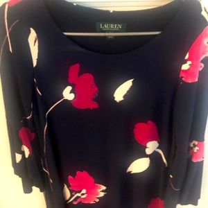 Navy multi - colored dress